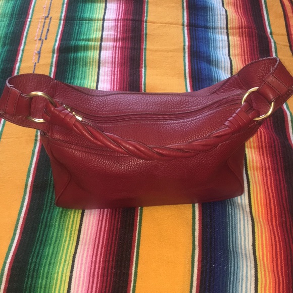 Ruby red 100% leather purse by Talbots - Picture 1 of 11